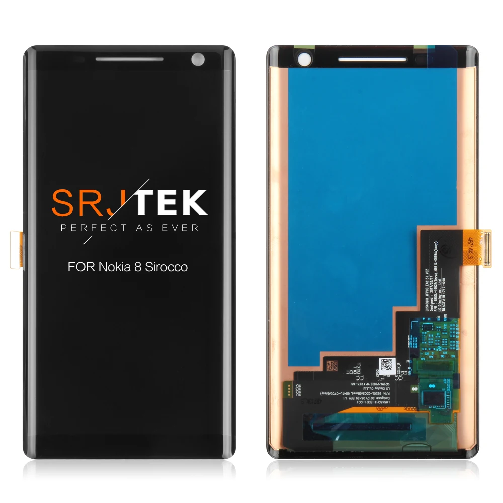 ЖК дисплей 5 дюйма для Nokia 8 Sirocco дигитайзер сенсорного экрана в сборе экран с