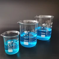 3pcsset 100300500ml lab borosilicate glass beaker all sizes chemical experiment laboratory equipment all sizes