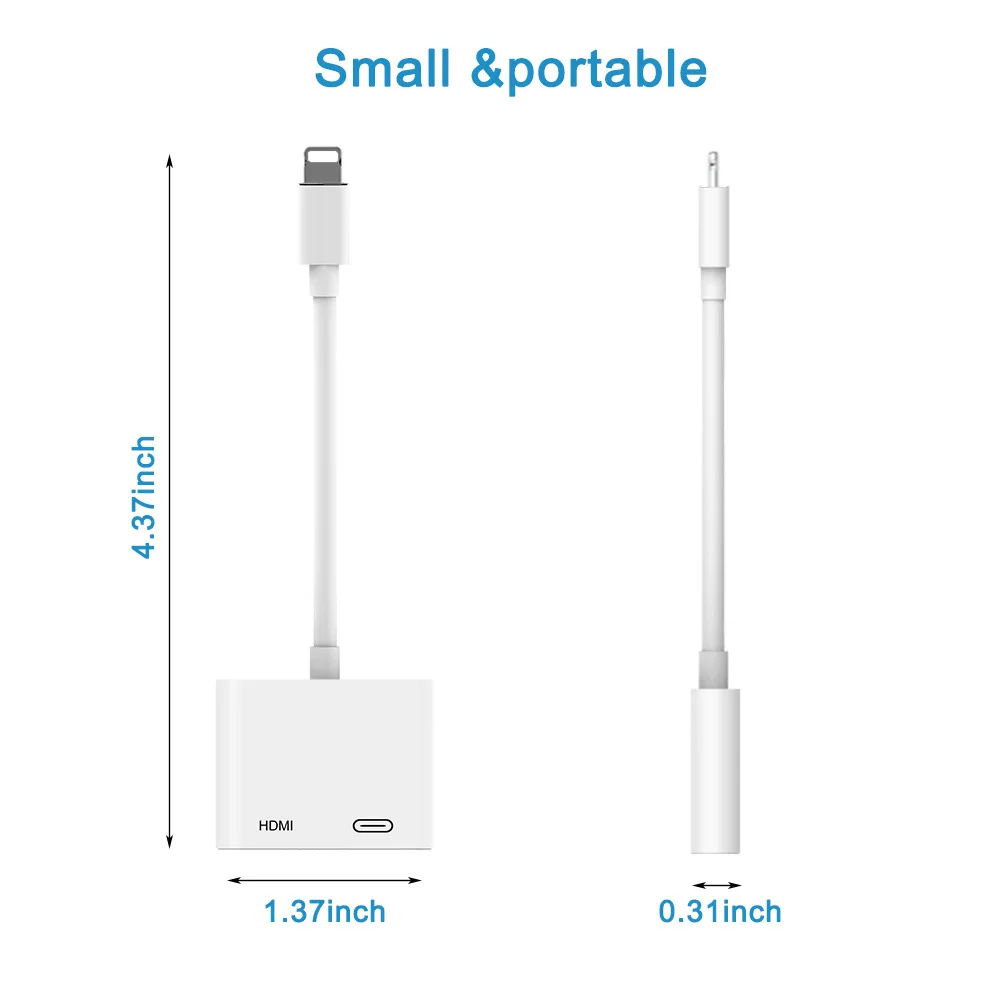 Новинка для освещения к HDMI Lightning AV адаптер / HDTV TV цифровой кабель iPhone 5 5s 6 6s 7 7plus iPad