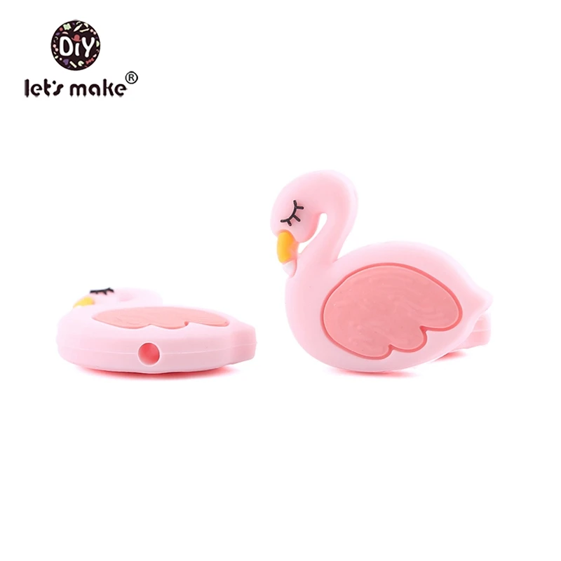 gown light pink Let'S Make/1 шт., силиконовый прорезыватель, бусины, Шестигранник, Прорезыватель для зубов, маленькие грызуны, мультфильм, жемчуг, 0-12 месяцев, силиконовая погремушка, детский Прорезыватель - Цвет: gown light pink