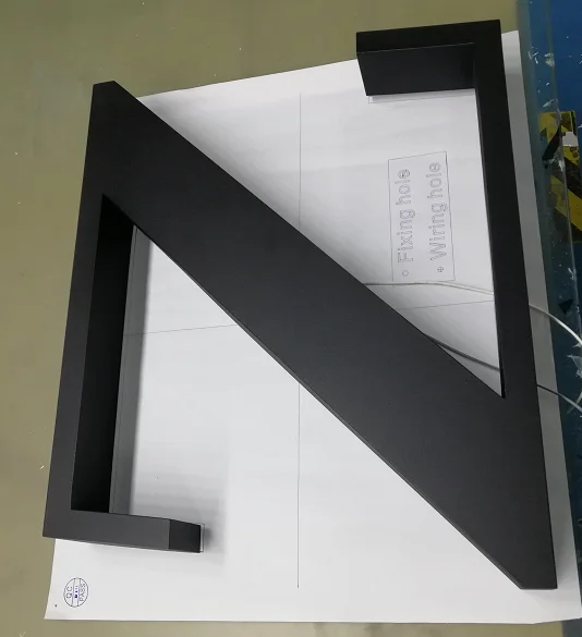 Светодиодный 3D рекламы Подгонянный картина металлический логотип