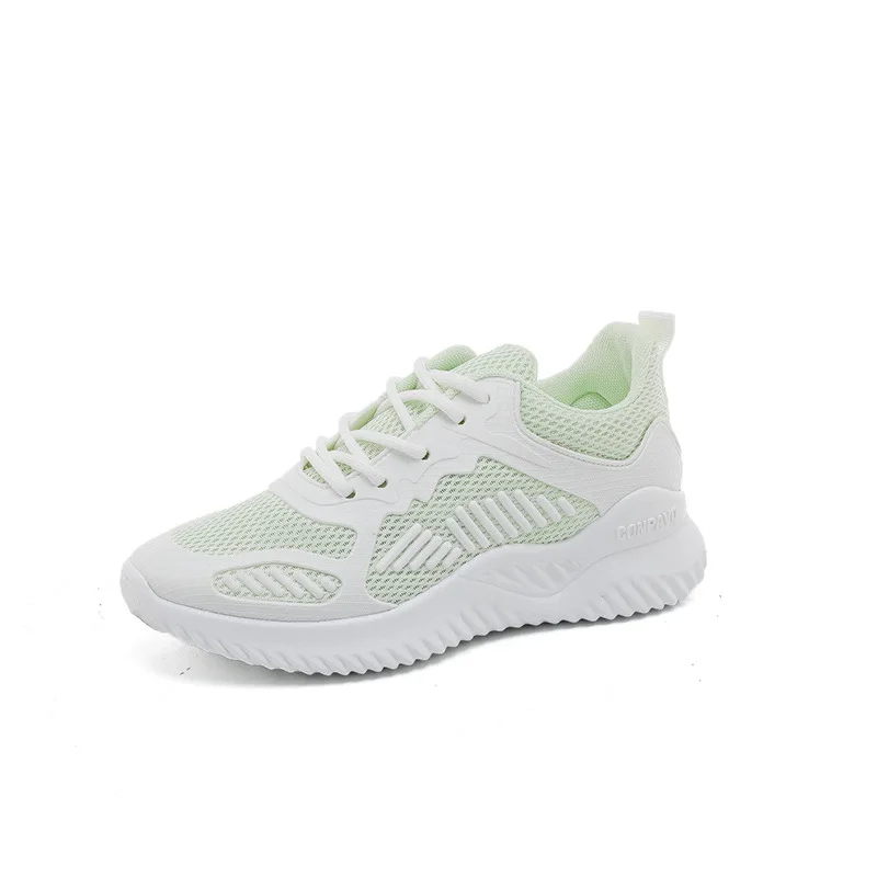 

2021 summer new sneaker women super fire all-match breathable single net running thick soled small white shoes