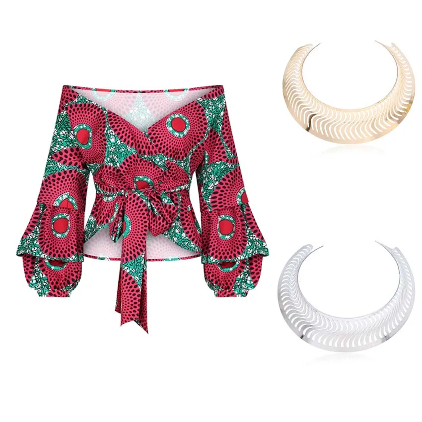 Женское Ожерелье чокер с принтом в африканском стиле|Африканская одежда| |