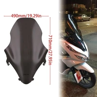 1 pcs motorcycle windshield heighten windscreen for honda pcx125 150 18 19 motorcycle front wind deflector motorcycle parts