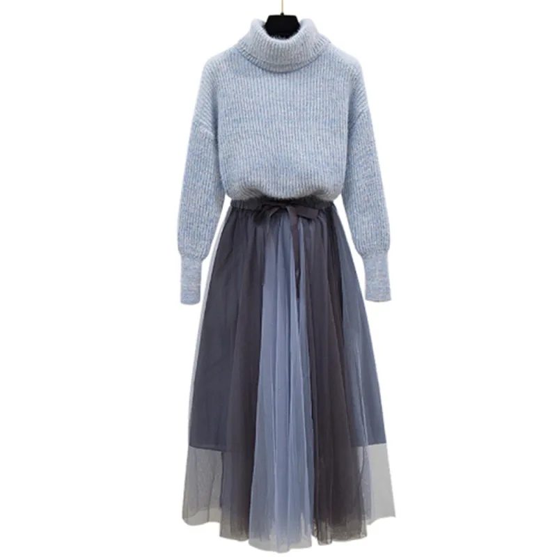 Модная Неделя 2021 модный новый узор свитер с высоким воротником и длинными