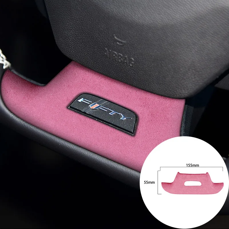 

For Chevrolet Camaro 2016-2020 Alcantara Suede Wrap Car Steering Wheel Panel Strip Cover Trim Sticker Internal Accessories