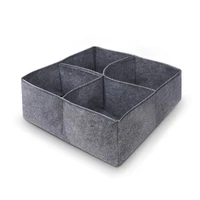 raised garden planter felt fabric bed 4 divided grids durable planting grow bags for onion flower vegetable plants
