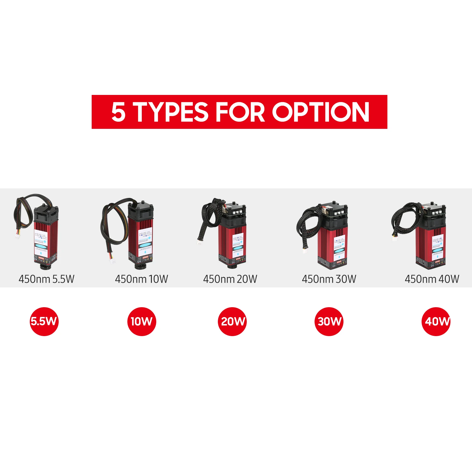 Лазерная головка 450 нм для лазерного гравировального станка 10/20/30/40 Вт |