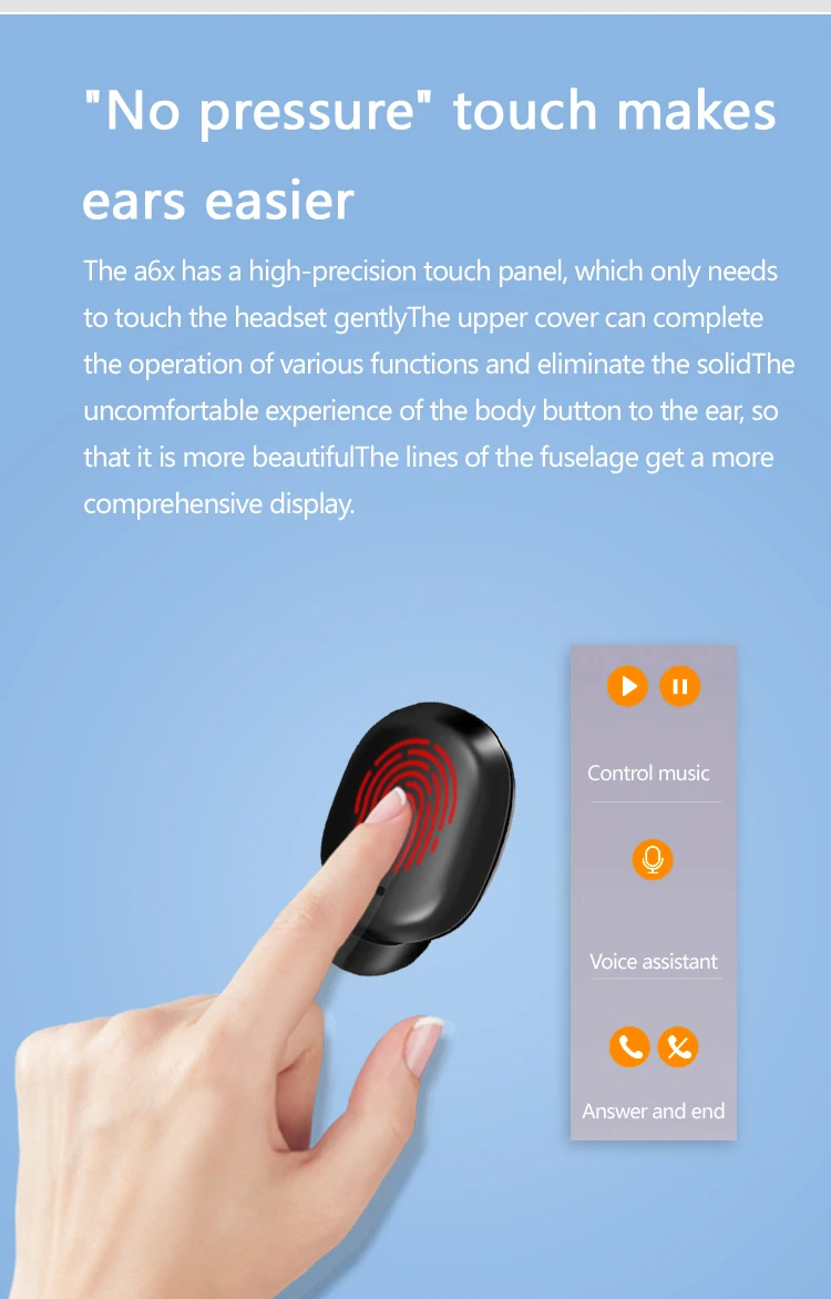PK GT1 Smart touch contol wrieless наушники Bluetooth 5,0 8D стерео гарнитура микрофон спортивные наушники коробка водонепроницаемый с внешним аккумулятором