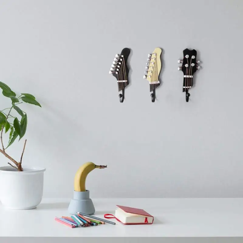 Крючок настенный для ключей часов различные три цвета Ретро 3 шт./компл. гитарные