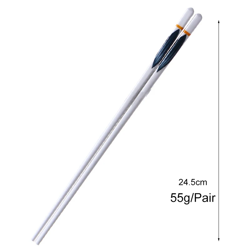 

Takulaaa 1Pair White Ceramic Chinese style Chopsticks Bone Porcelain Long Chopsticks Sushi Chopstick Tableware Gifts