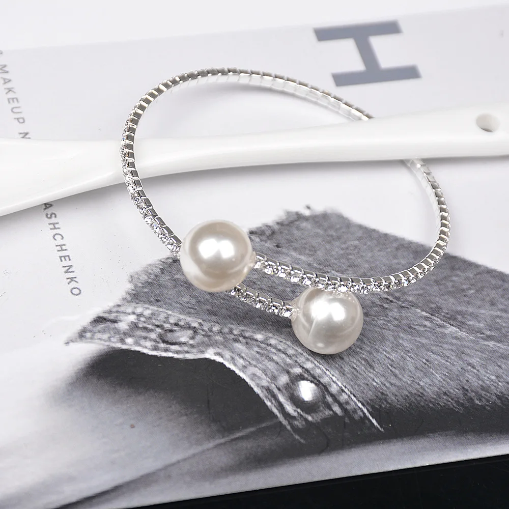 Женские браслеты с жемчугом из чешского розового золота модные ювелирные