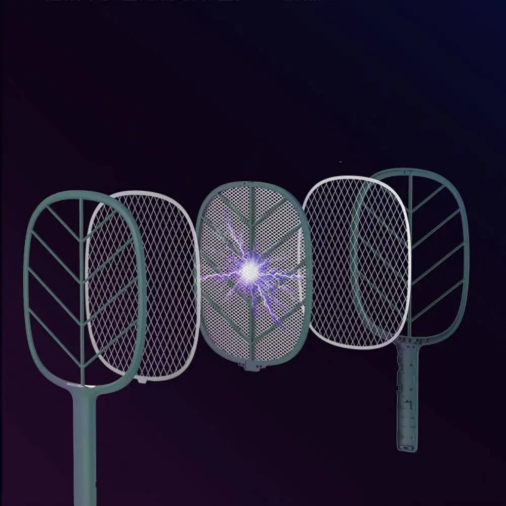 

2200V Electric Insect Racket Swatter Zapper USB 1200mAh Rechargeable Household Mosquito Swatter Kill Fly Bug Zapper Killer Trap