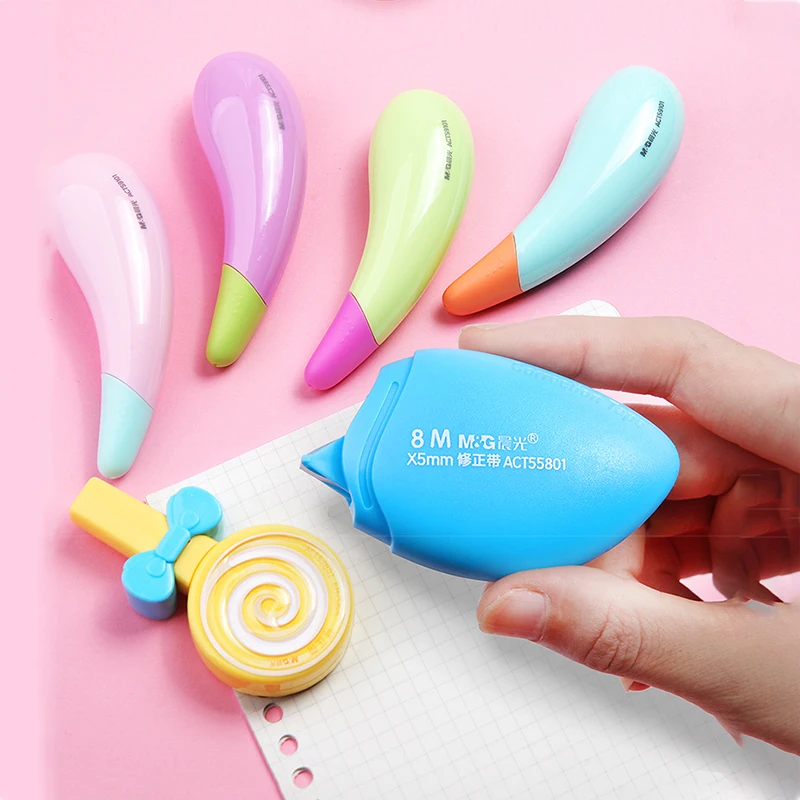 M & G Kawaii Мини Корректирующая лента 5 м/6 м/8 м * мм Улитка манго леденец Баклажан