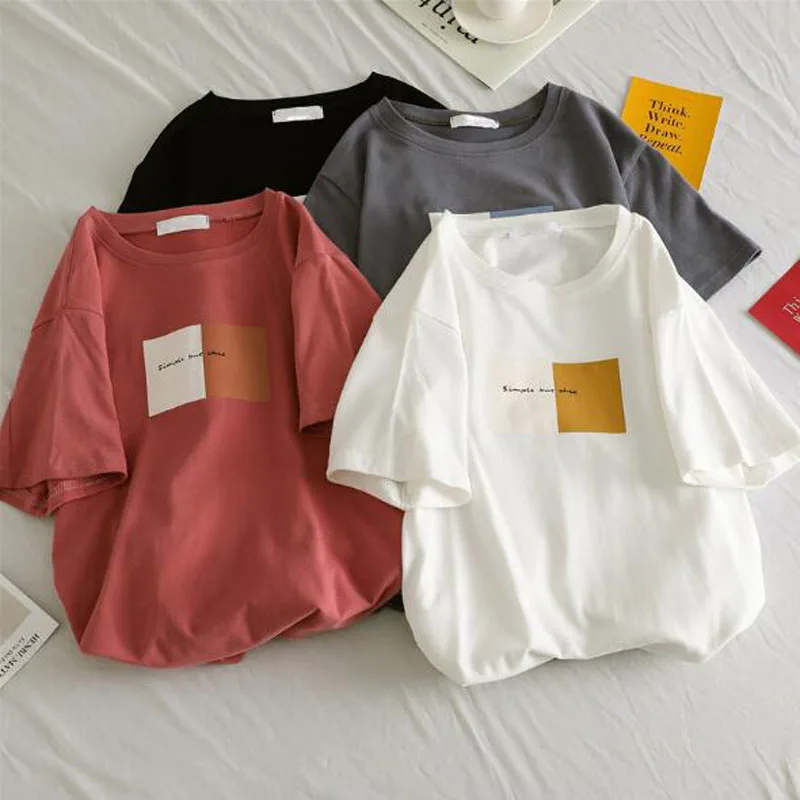 Футболка женская с коротким рукавом и круглым вырезом простой но шикарный принт