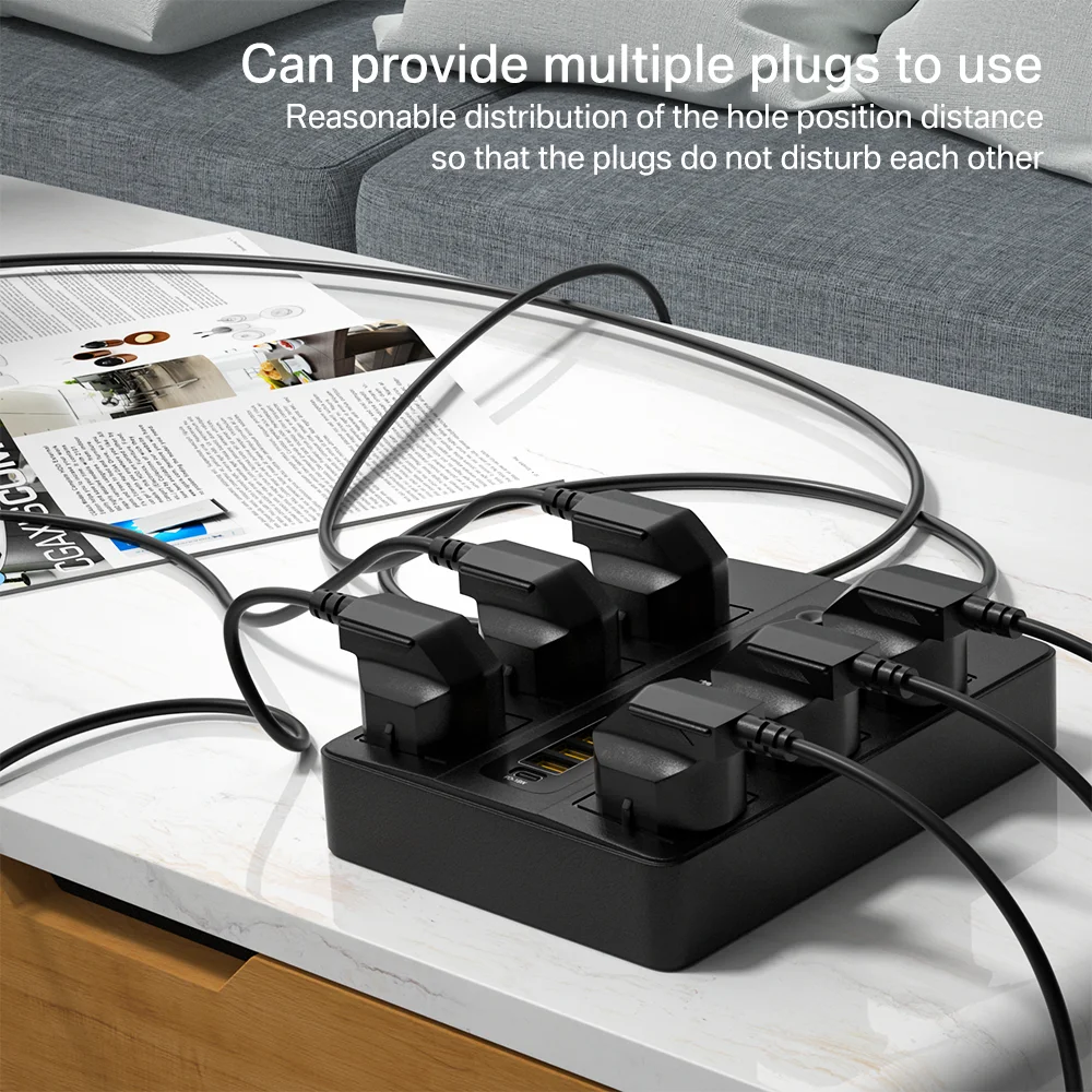 Многофункциональное зарядное устройство iLEPO для iPhone Samsung удлинитель розетки с