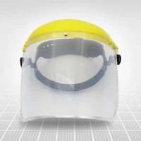 1pc welding helmet transparent anti splash electric protective mask welder full face anti shock screen head wearing welding mask