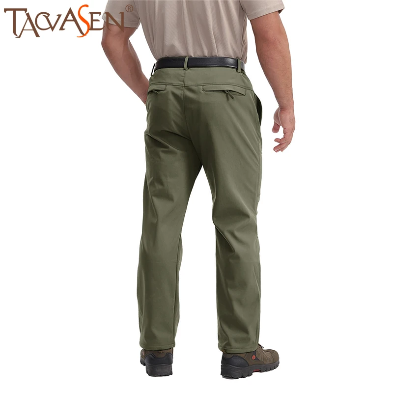 TACVASEN уличные флисовые брюки для мужчин Зимние теплые походные длинные свободные