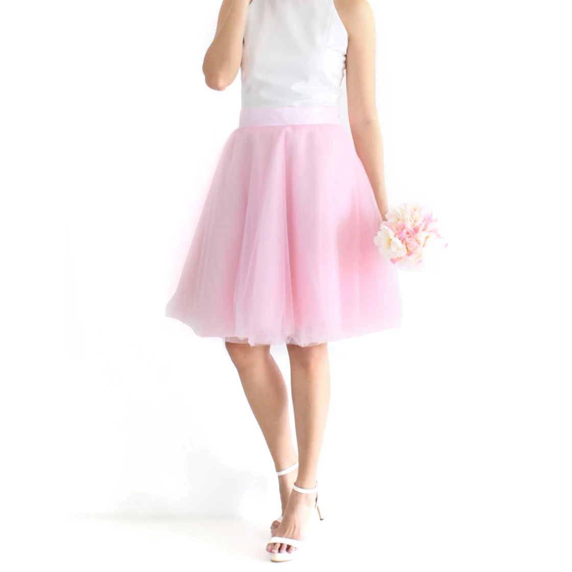 

Fashion Summer Womens White Mini Pink Skirt Fairy Black Custom Made Secret saia Voile Bouffant Puffy Skirt Short Tutu Skirts