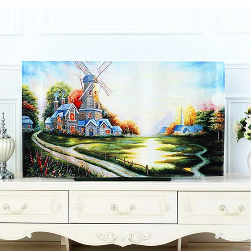 Чехлы для телевизора 32 дюйма с милым мультяшным принтом Пыленепроницаемый Чехол