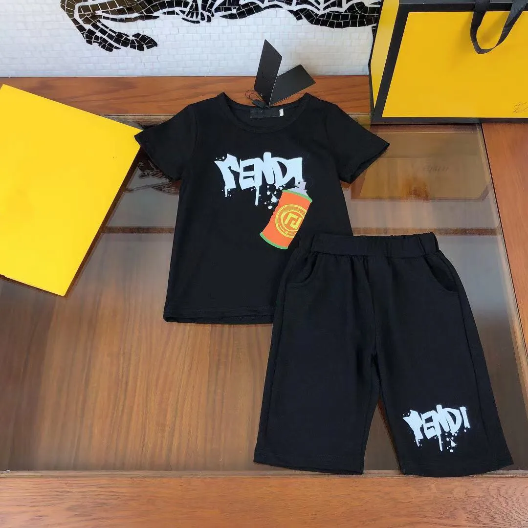 

High-end children's clothing boys summer suit 2021 new children's western style shorts short-sleeved fashion casual two-piece su