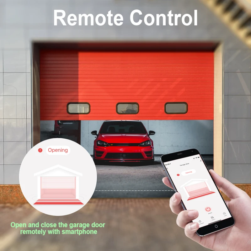 

WiFi Garage Door Opener Smart Gate Door Controllor Compatible With Alexa Echo Google Home Smart Life Tuyasmart IOS Android APP