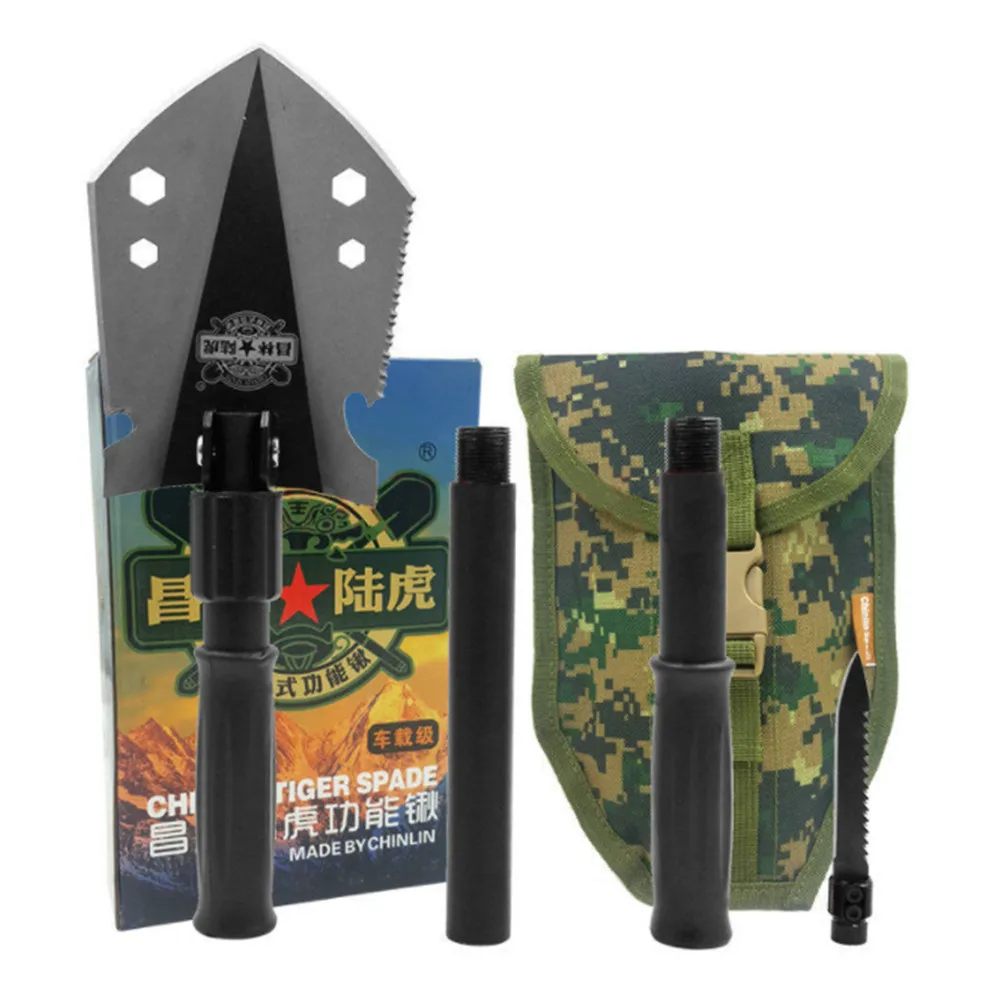 Max Length 71cm Shovel High-carbon Steel Outdoor Tactical Multifunctional Folding Camping Equipment Survival Tool | Инструменты