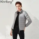 Женский пуховик NewBang, из матовой ткани, ульсветильник, на утином пуху, легкое пальто, теплая ветровка, парка большого размера