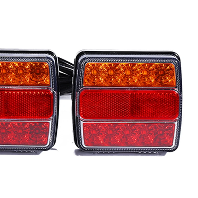 

16+10LED Double Color Truck with net Tail Light Kit (Red and Yellow Lampshade)