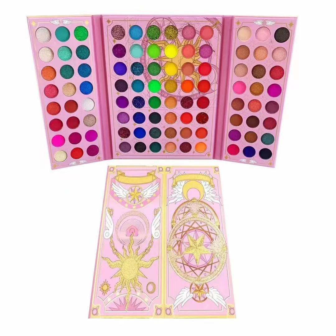 

Hot selling 60+5 color highlighter blush makeup eyeshadow palette wholesale