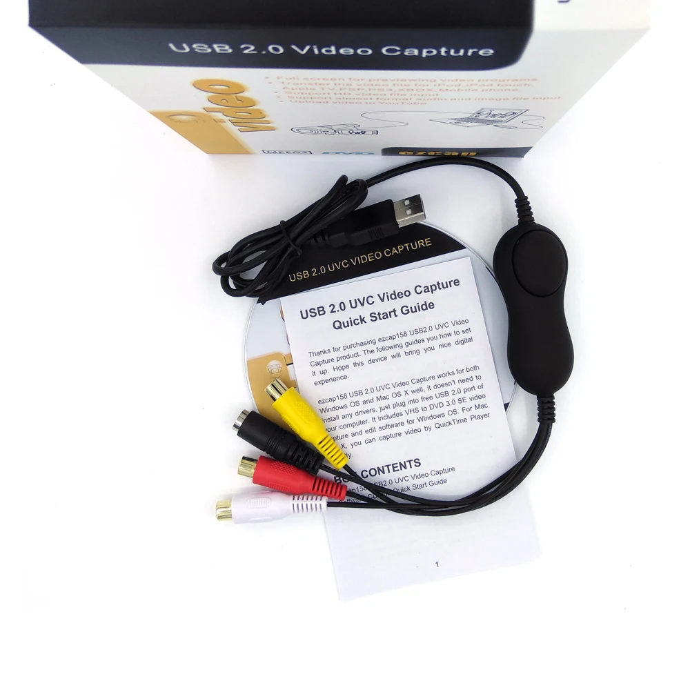 UVC стандарт USB2.0 видео Аудио Захват для windows mac linux захват аналогового аудио в