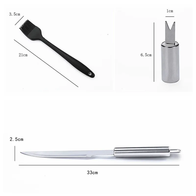 Набор инструментов для барбекю из нержавеющей стали 5/7/9/16/18 шт гриль кемпинга на