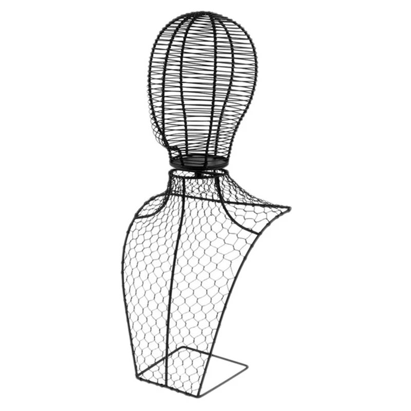 

Detachable Metal Display Stand Mannequin Head for Displaying Cap /Scarfs Wig Stand Iron Mannequin Display Stand