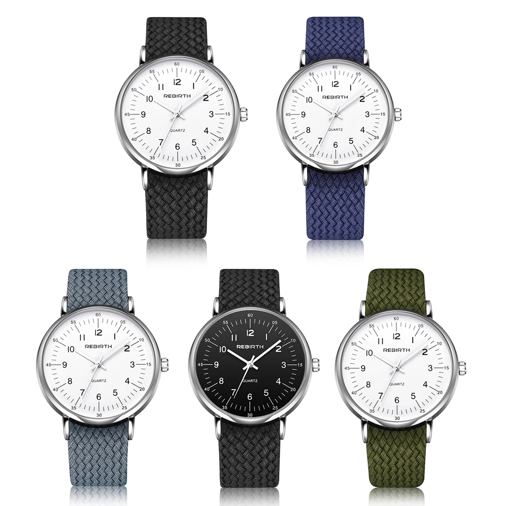 Quartz Watches Casual Fashion Women's Female Stylish Business Military Watch Man Woman Fabric Nylon Strap Clock | Дом и сад