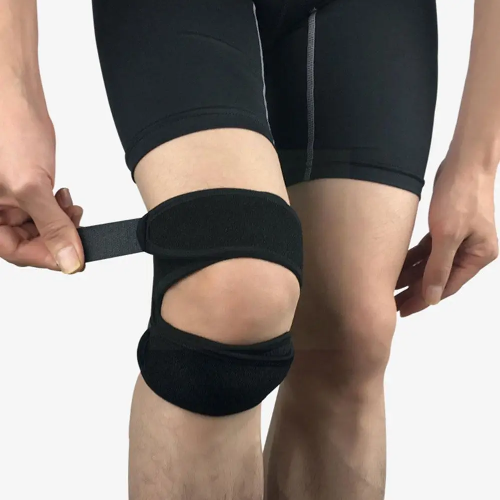 

Sports Kneepad Double Patellar Knee Patella Tendon Wrap Brace Strap Pad Support Open Knee Protector Band Strap O9E8