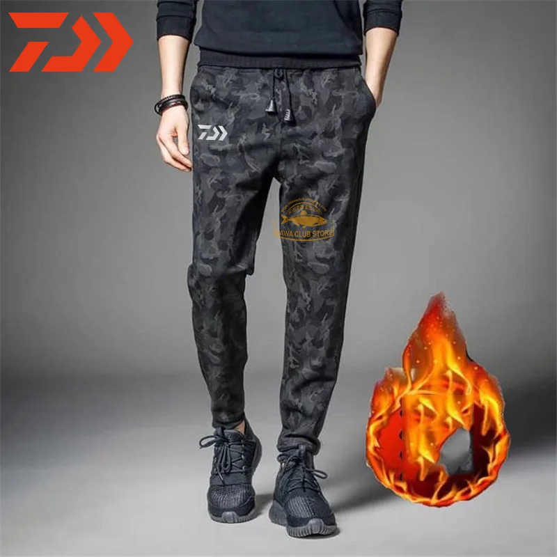 

Daiwa Fishing Pants Winter Men's Outdoor Plus Fleece Warm Fishing Pants Cycling Pants Camouflage Thickened DAIWA Fishing Pants