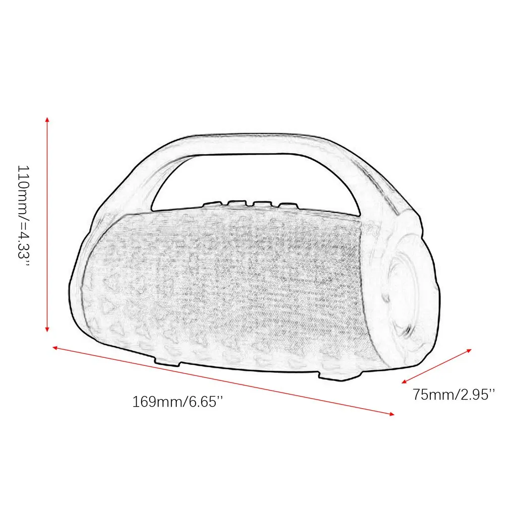 

Portable Waterproof Outdoor HIFI Column Wireless Bluetooth Speaker Subwoofer Sound Box Bs118 Support FM AUX TF