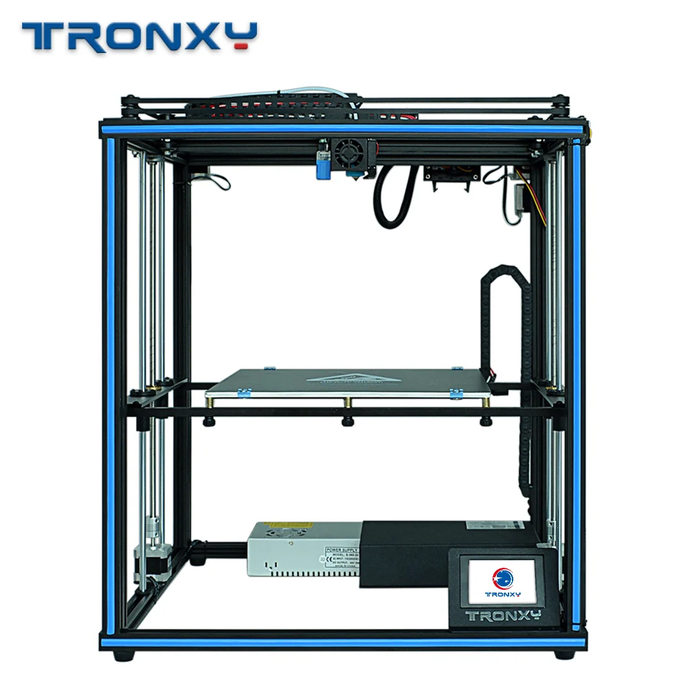 3D принтер Tronxy X5SA 400 с автоматическим выравниванием сенсорным экраном 24 В