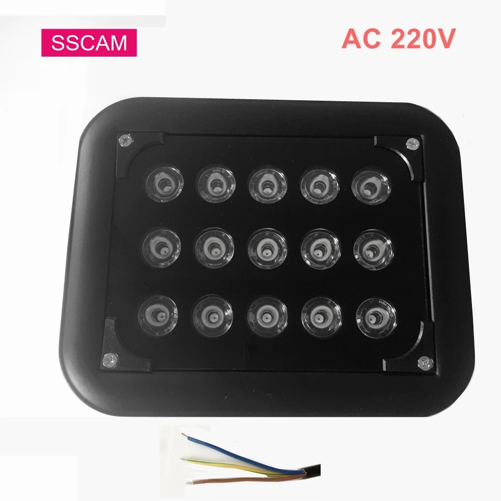 Водонепроницаемый AC 220V заполнены инфракрасный ИК CCTV Камера Led Ночное видение
