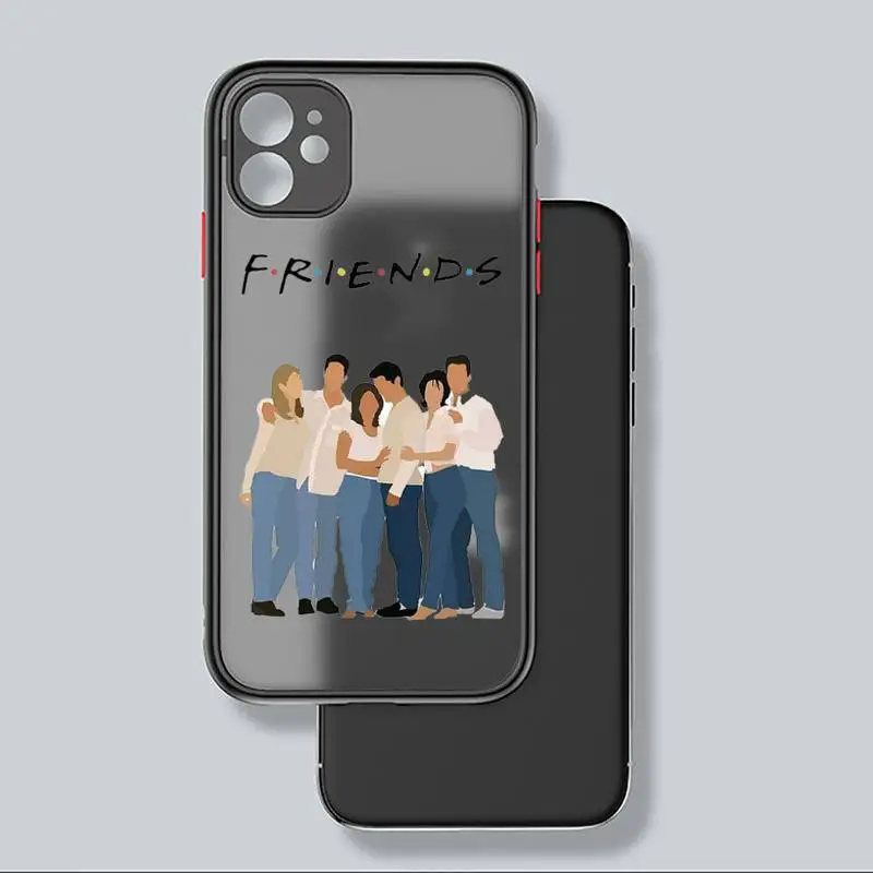 

Friends TV Show Door Phone Case For iphone 12 11 8 7 plus mini x xs xr pro max matte transparent cover