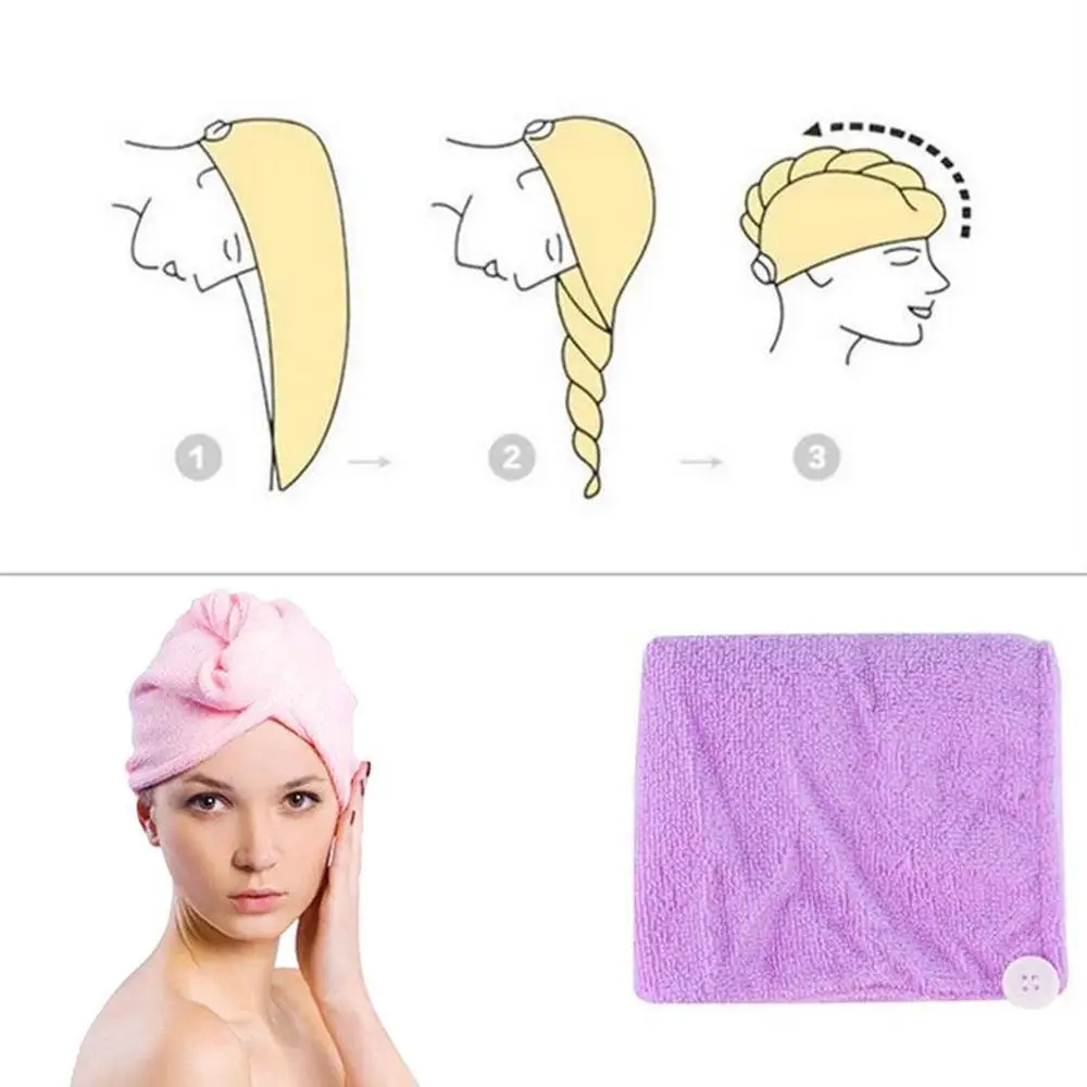Быстрый волшебный фен из микрофибры для волос быстросохнущее полотенце тюрбан