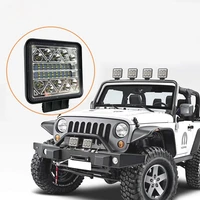 4 inch 102w square 34 beads off road spotlight car led work light for jeep suv truck modified light engineering light