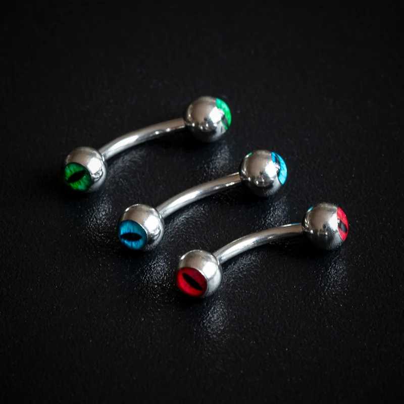 3 шт Панк хирургические Сталь изогнутая бровь в форме штанги пирсинг для пупка
