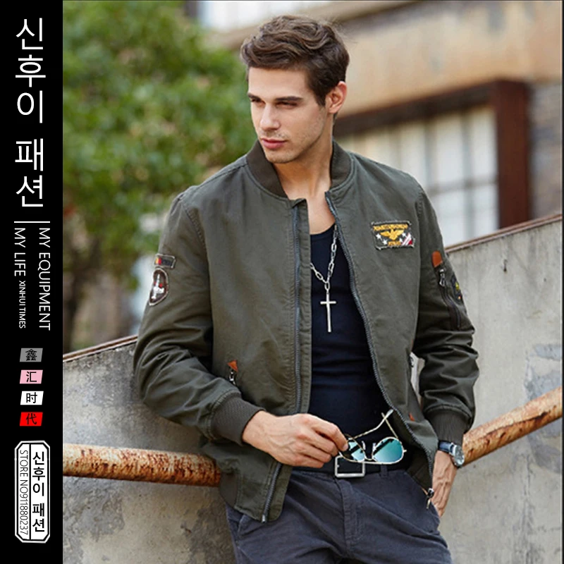 

Autumn Winter Jacket Men's Clothing Windbreaker Korean Clothes Streetwear Bomber Jacket Men Outerwear Coats Male Military Jacket