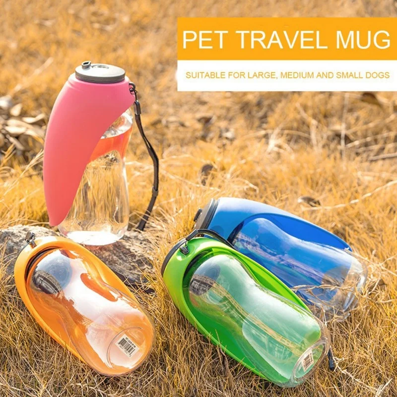 

2021 Large Capacity Dog Water Bottle Portable Silicone Travel Pet Bowl For Puppy Outdoor Cat Drinking Accessories Dispenser
