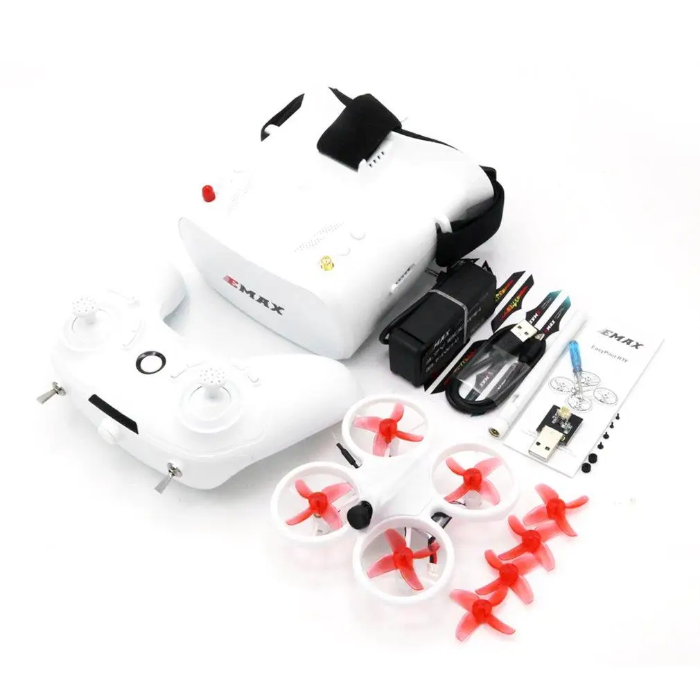

Original EMAX EZ Pilot 82MM Mini 5.8G Indoor FPV Racing Drone With Camera Goggle Glasses RC Drone 2~3S RTF Version for Beginner