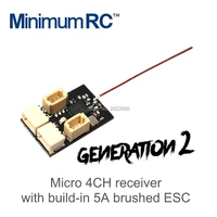 second generationminiature receiver dsm2 flysky frsky s fhss receptionintegrated with brushed esc for mini rc airplane