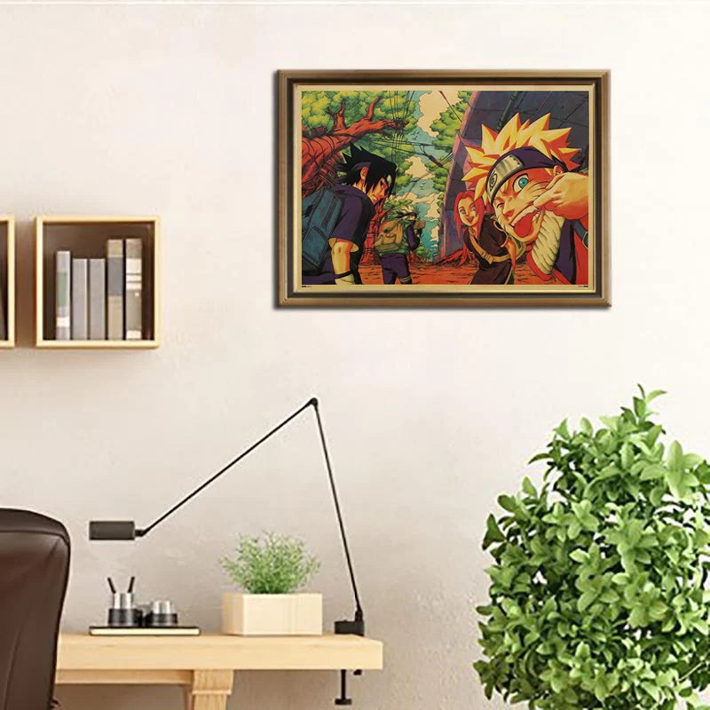 Аниме постер Наруто домашний декор манга винтажные декоративные картины