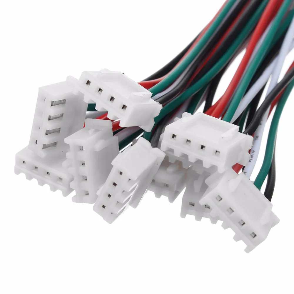 10 шт./набор мини микро JST разъем XH 2 54 мм 4 контактный с 24AWG 1007 провода 150