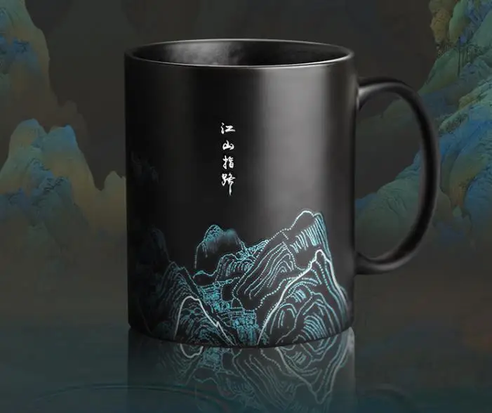 Роскошная кофейная кружка в комплекте керамическая креативная большая чашка